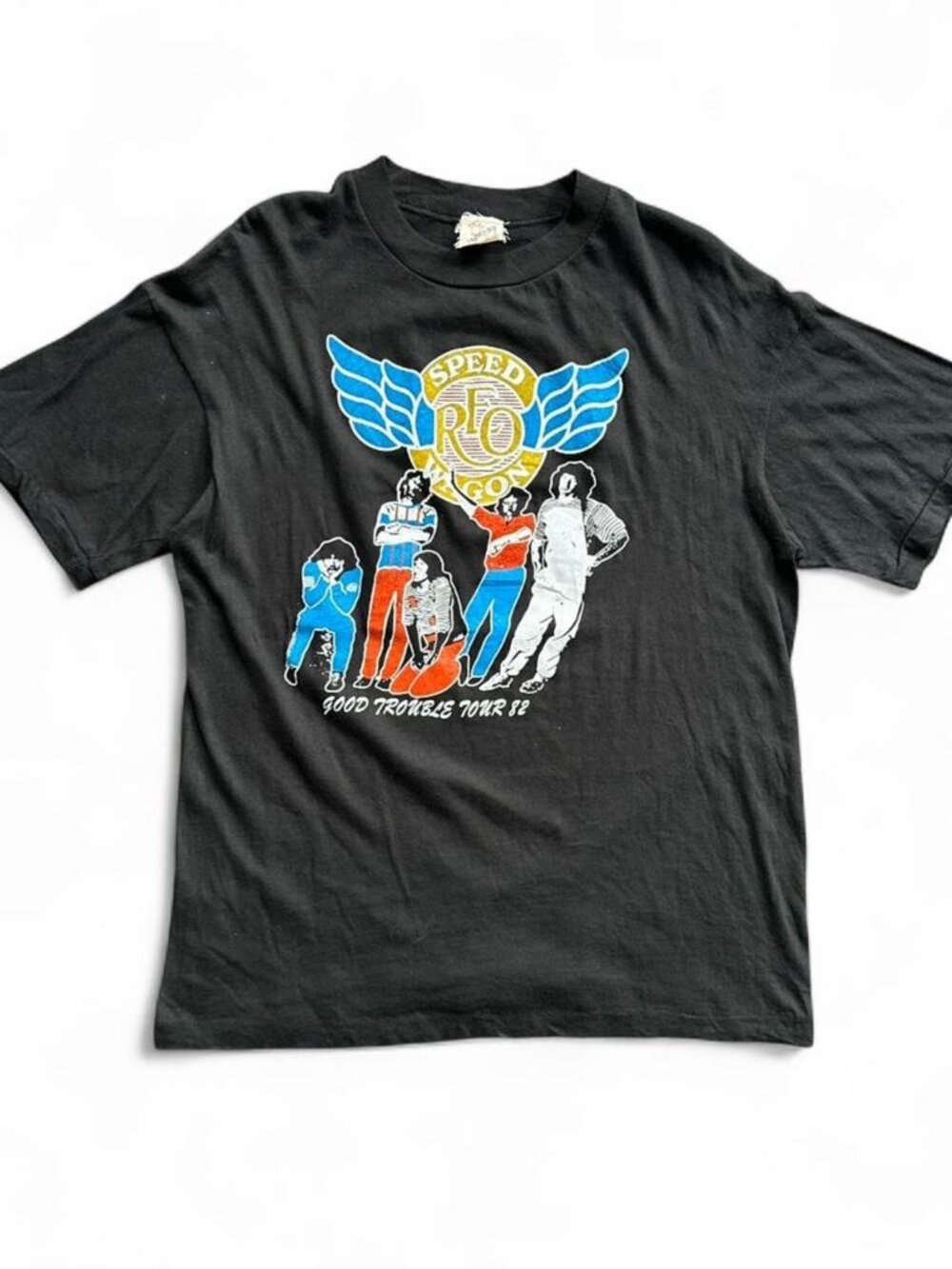 REO Speedwagon 1982 Good Trouble Tour T Shirt Men's Large Original